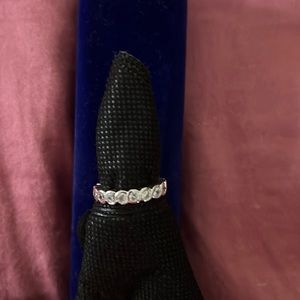 Sterling ring with clear stones